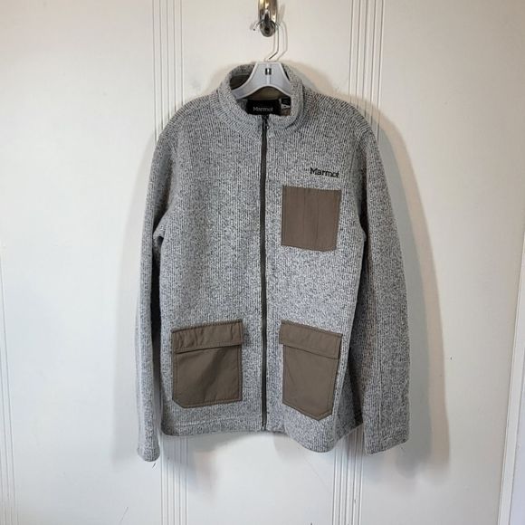 Marmot Men's Wool Blend Sweater / Jacket - Picture 1 of 12